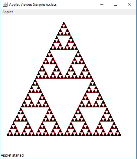 sierpinski triunghi rezultat